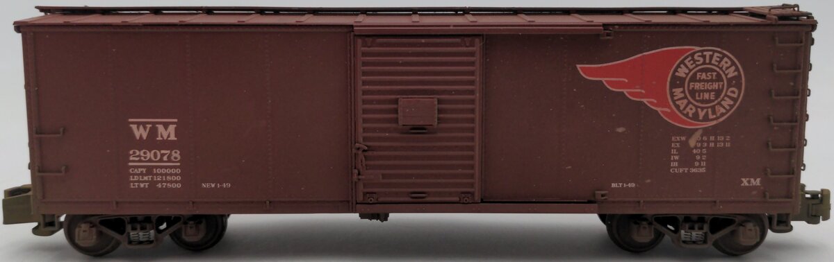 MTH 35-74011 Western Maryland 40' Boxcar #29083 VG/Box
