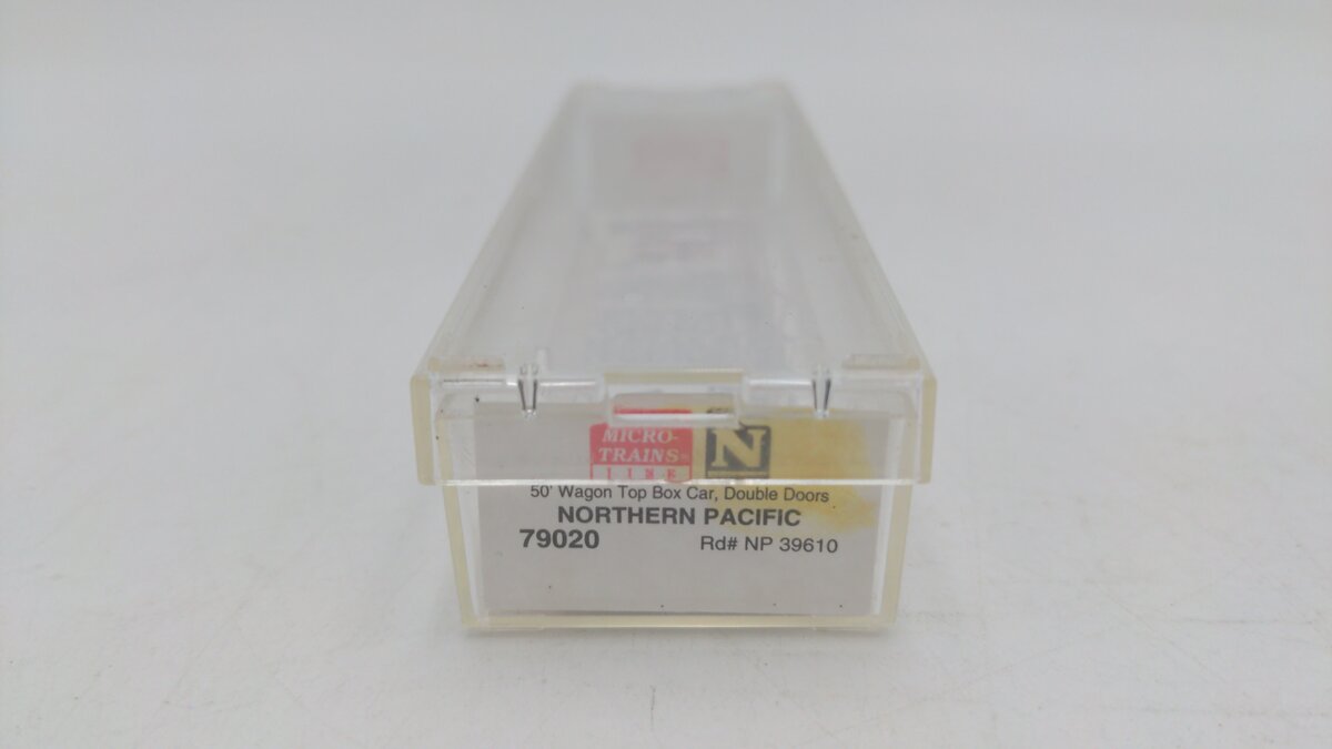 Micro-Trains 07900020 N Northern Pacific 50' Double Door Wagon Top Boxcar #39610 EX/Box