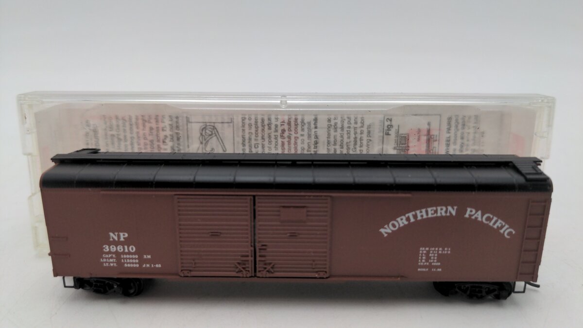 Micro-Trains 07900020 N Northern Pacific 50' Double Door Wagon Top Boxcar #39610 EX/Box