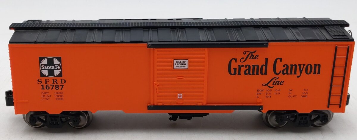 Menards 279-4532 O Gauge Santa Fe Grand Canyon Line Boxcar #16787 EX/Box