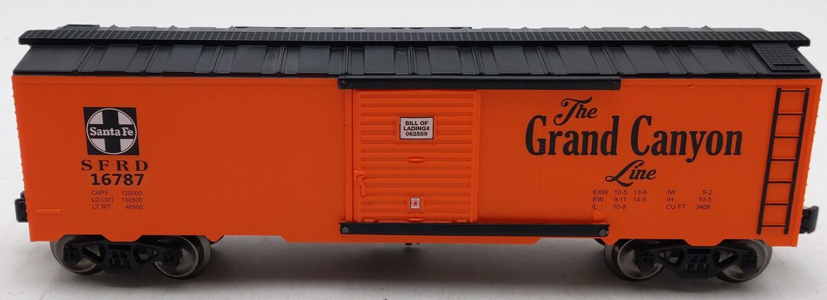 Menards 279-4532 O Gauge Santa Fe Grand Canyon Line Boxcar #16787 EX/Box
