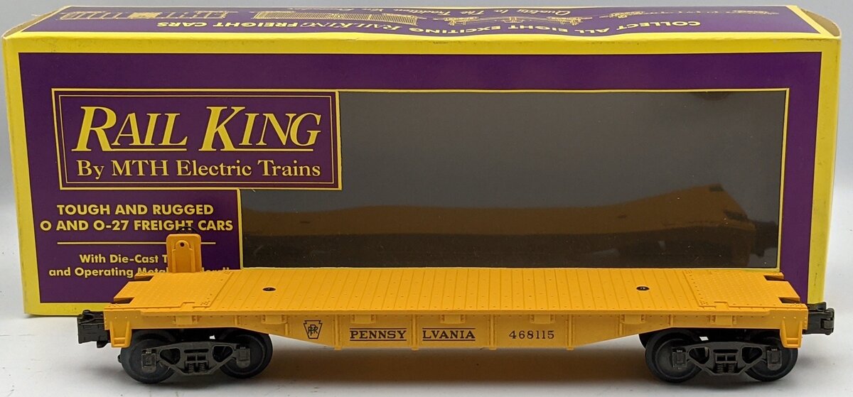 MTH 20-7600 Pennsylvania Flatcar (3-Rail) MT/Box