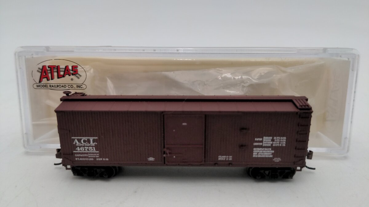 Micro-Trains 50001490 N Scale Atlantic Coast Line Box Car #46751 EX/Box
