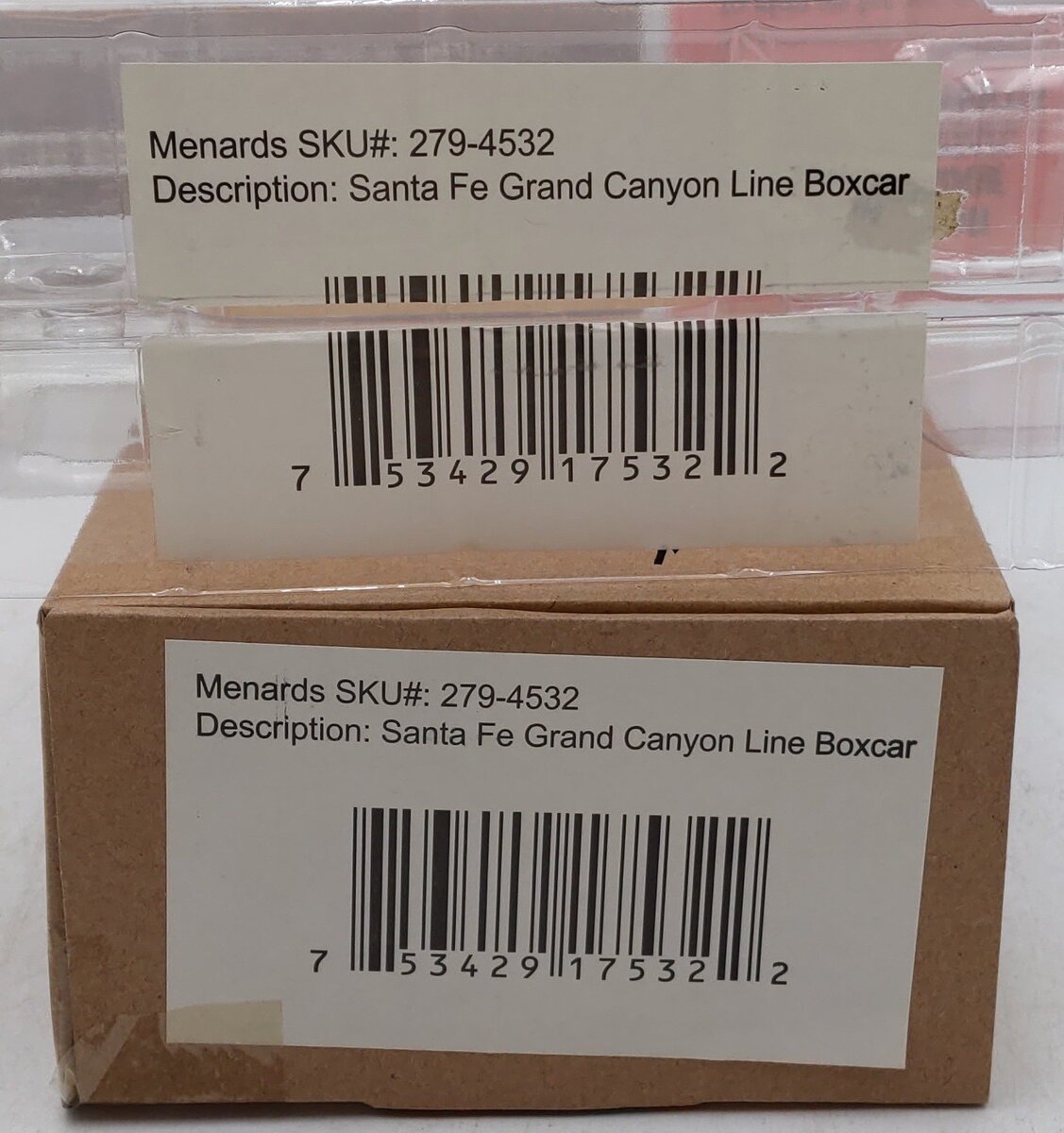 Menards 279-4532 O Gauge Santa Fe Grand Canyon Line Boxcar #16785 EX/Box