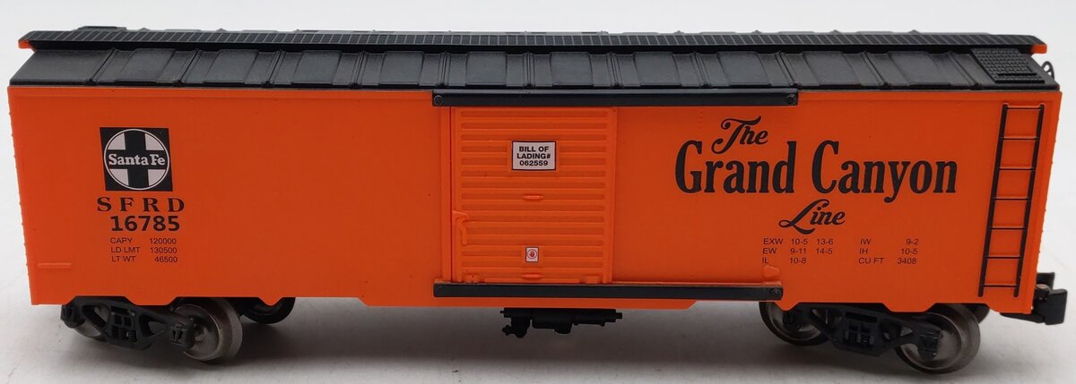 Menards 279-4532 O Gauge Santa Fe Grand Canyon Line Boxcar #16785 EX/Box