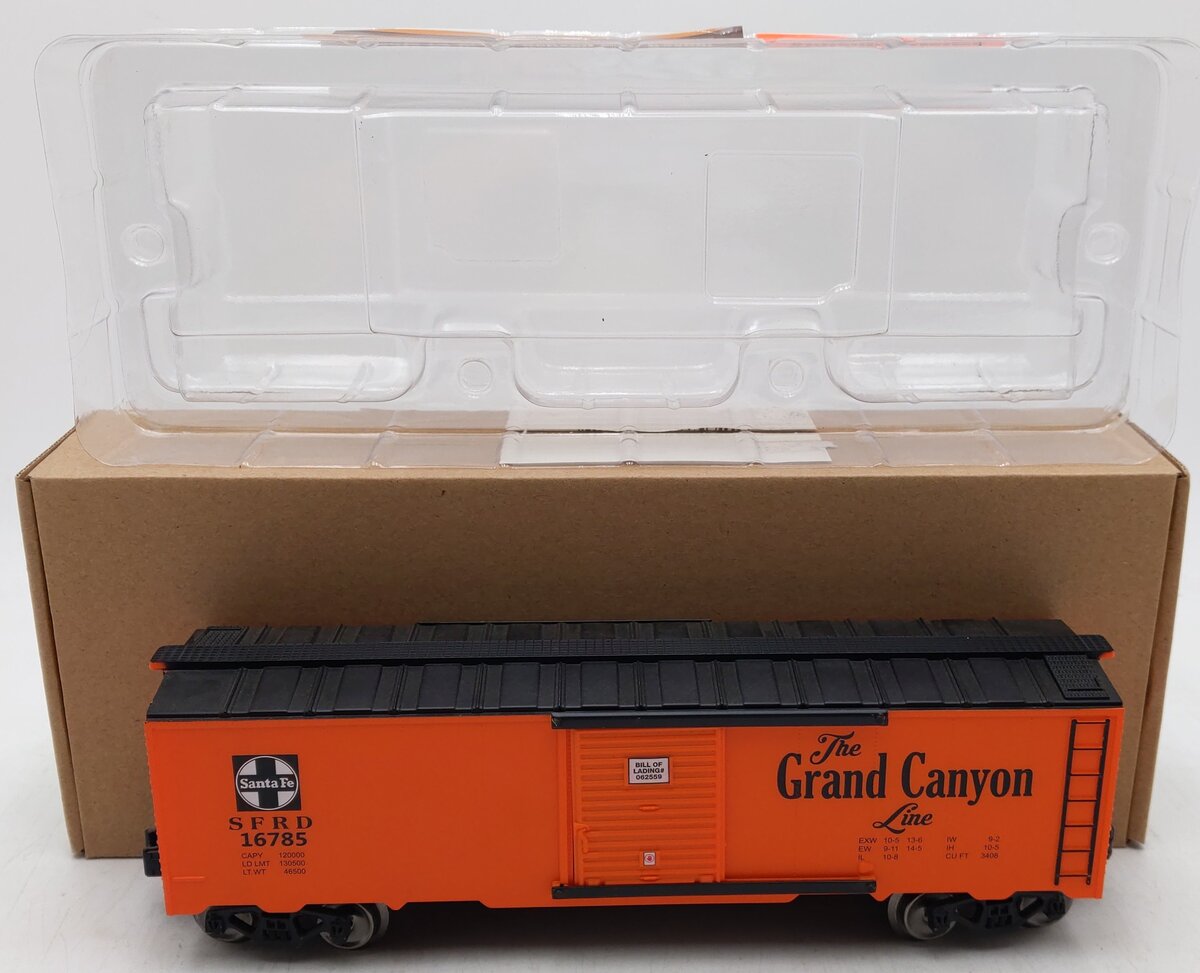 Menards 279-4532 O Gauge Santa Fe Grand Canyon Line Boxcar #16785 EX/Box