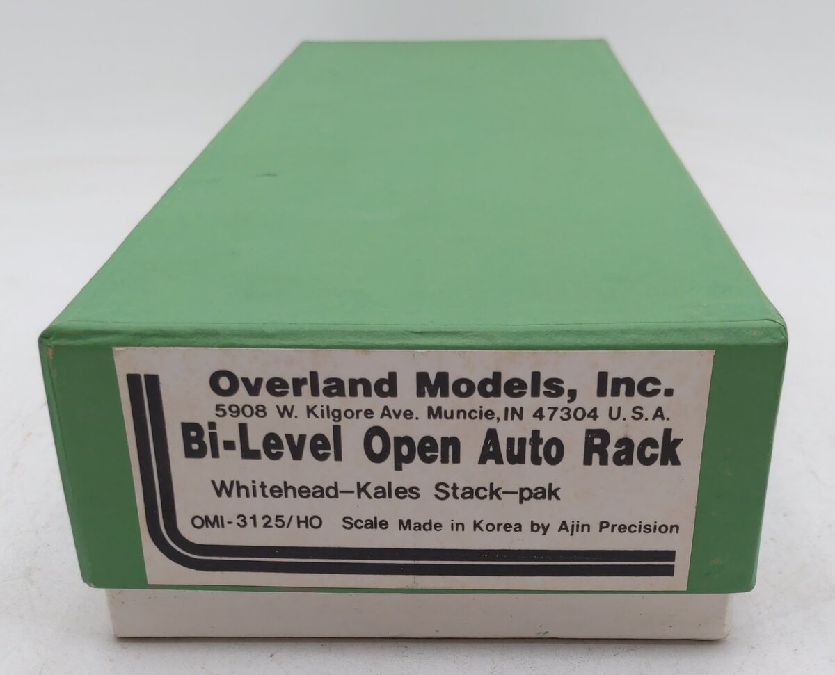 Overland OMI-3125 HO BRASS Whitehead-Kales Bi-Level Open Auto Rack Car EX/Box