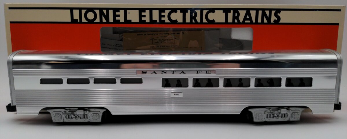 Lionel 6-19111 O Gauge Santa Fe Aluminum Diner Car #601 EX/Box