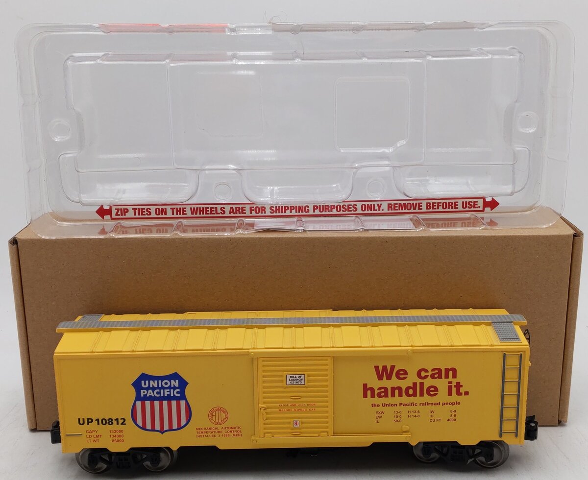Menards 279-3985 O Scale Union Pacific We Can Handle It Boxcar #10812 EX/Box