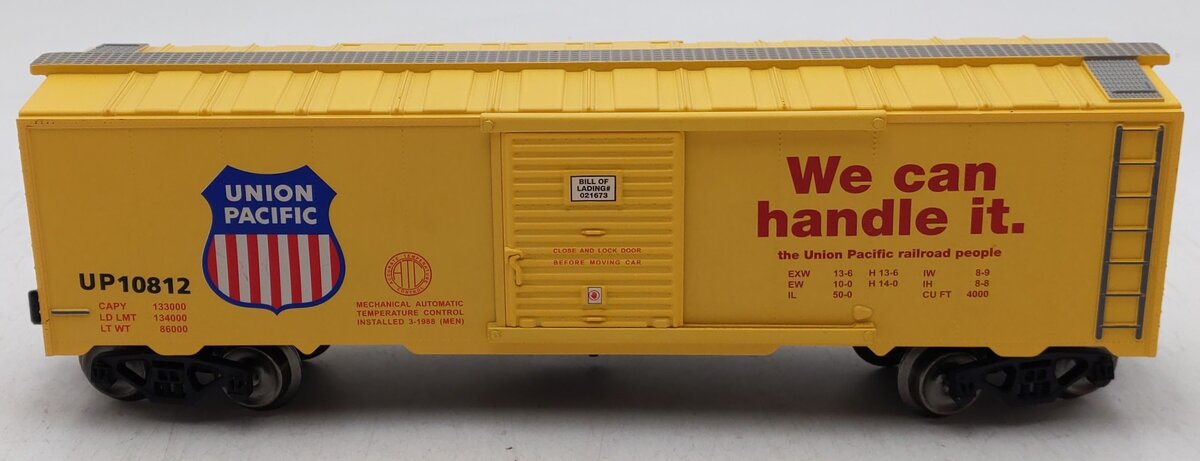 Menards 279-3985 O Scale Union Pacific We Can Handle It Boxcar #10812 EX/Box