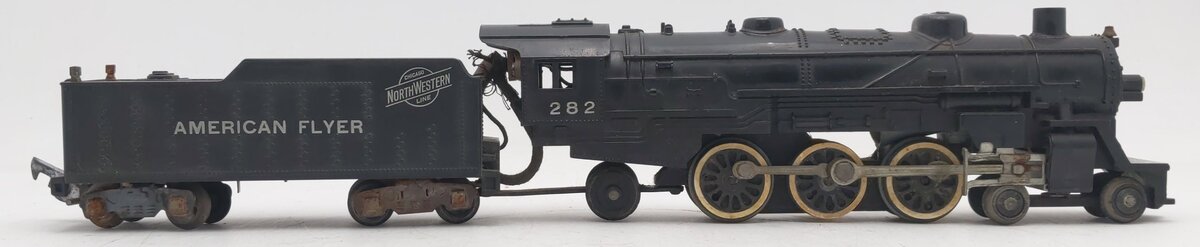 American Flyer 282 Vintage S 4-6-2 Pacific Steam Locomotive & Tender #282 VG