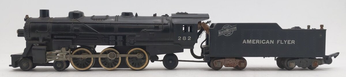 American Flyer 282 Vintage S 4-6-2 Pacific Steam Locomotive & Tender #282 VG