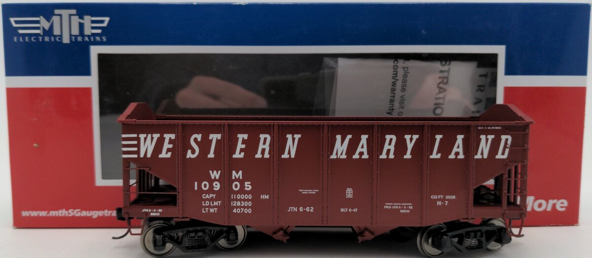 MTH 35-75084 Western Maryland Hopper #10905 LN/Box