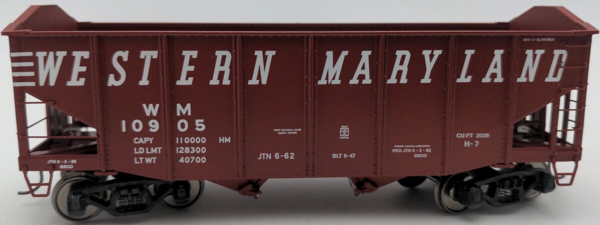 MTH 35-75084 Western Maryland Hopper #10905 LN/Box