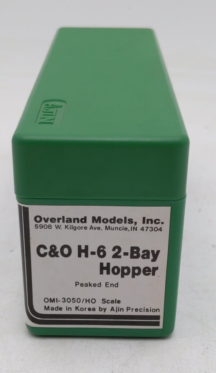 Overland 3050 HO BRASS C&O H-6 2-Bay Hopper Car - Unpainted EX/Box