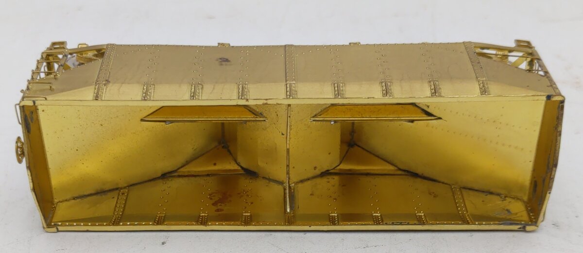 Overland 3050 HO BRASS C&O H-6 2-Bay Hopper Car - Unpainted EX/Box