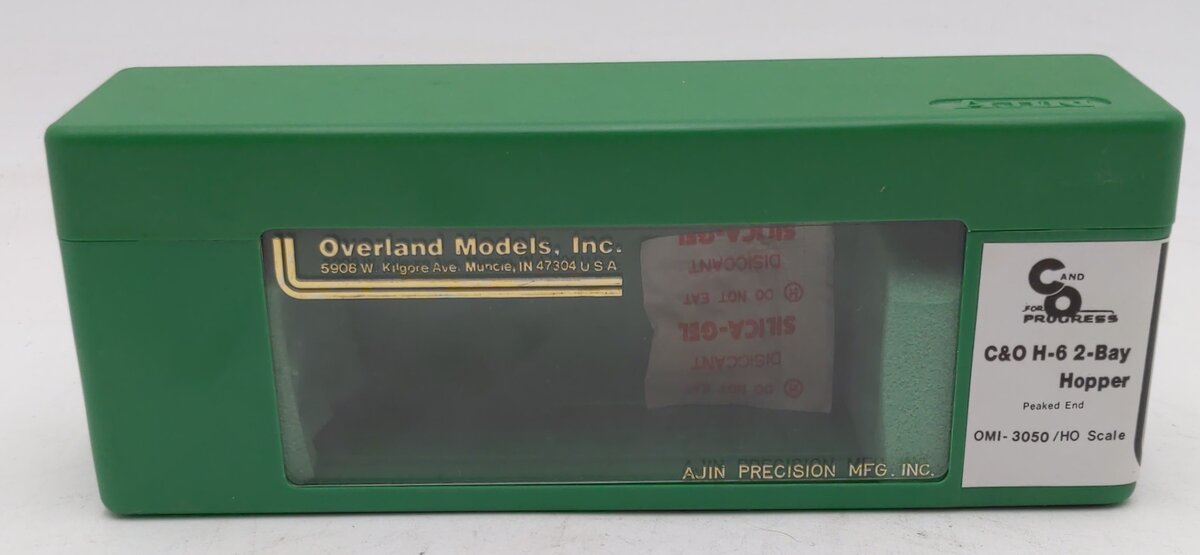 Overland 3050 HO BRASS C&O H-6 2-Bay Hopper Car - Unpainted EX/Box