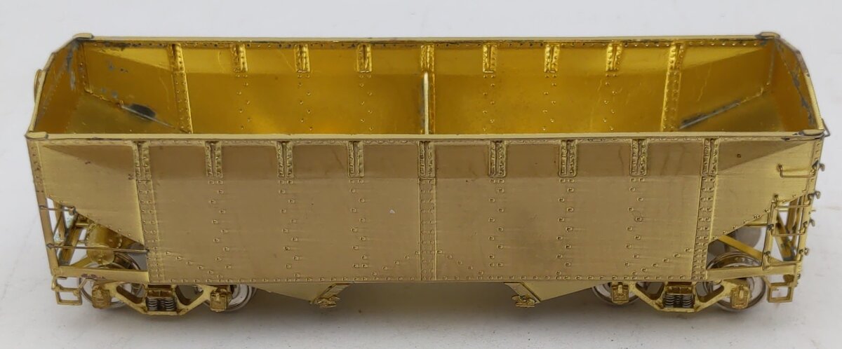 Overland 3050 HO BRASS C&O H-6 2-Bay Hopper Car - Unpainted EX/Box