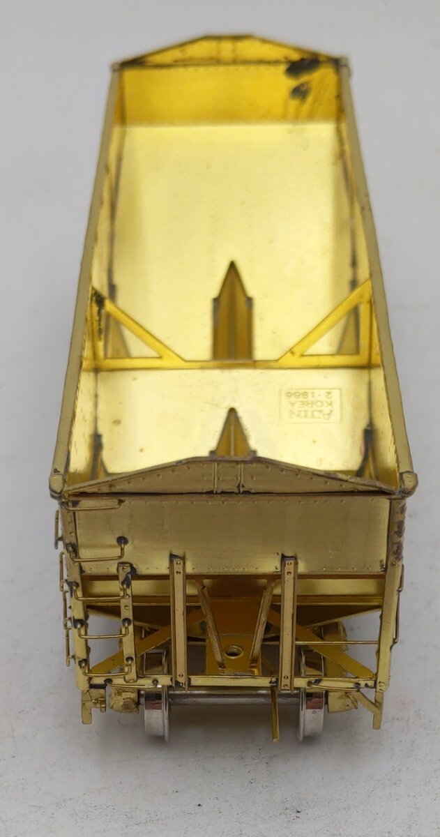 Overland 3050 HO BRASS C&O H-6 2-Bay Hopper Car - Unpainted EX/Box