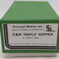 Overland OMI-1308 HO BRASS C&O Triple Hopper - Unpainted EX/Box