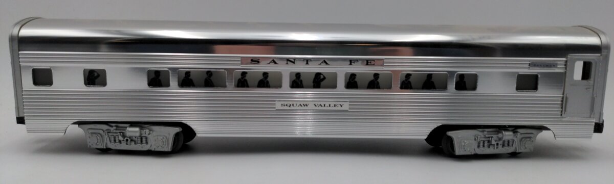 Lionel 6-19112 O Gauge Santa Fe "Squaw Valley" Pullman Aluminum Passenger Car EX/Box