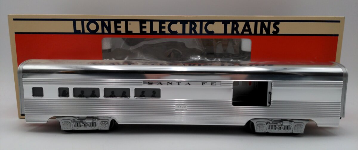 Lionel 6-19110 O Gauge Santa Fe Aluminum Combine Car #3500 EX/Box