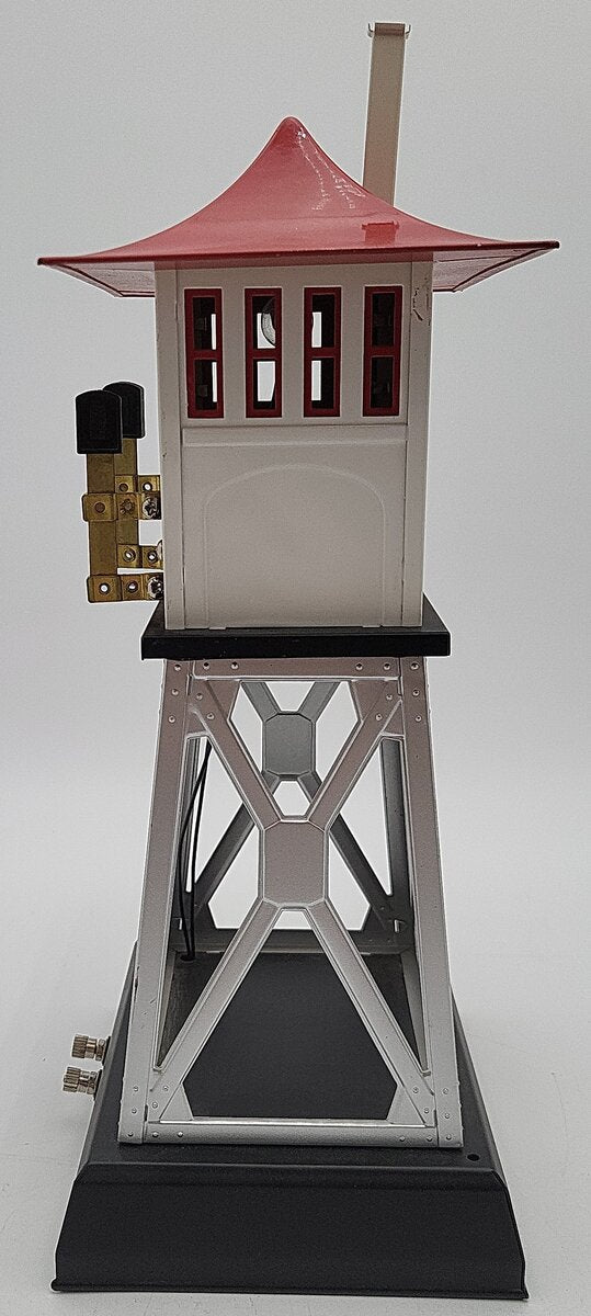 MTH 11-90009 Standard Gauge No.438 Tinplate White/Aluminum Signal Tower EX