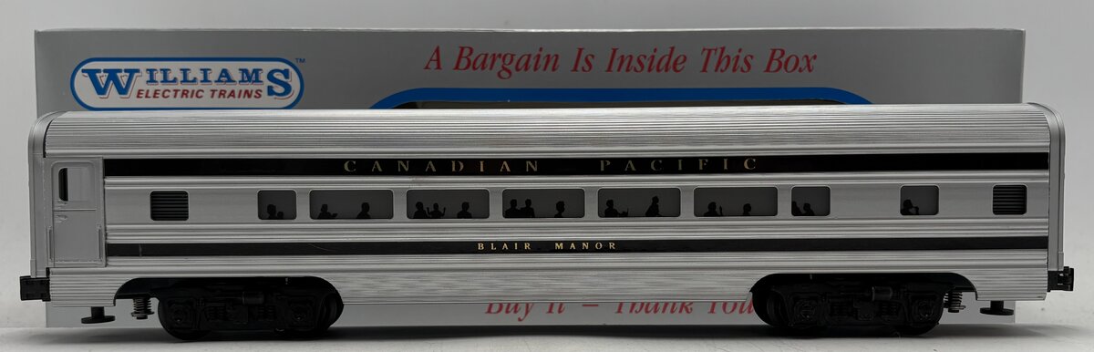 Williams O Gauge Canadian Pacific 'Blair Manor' Lighted Aluminum Passenger Car EX/Box