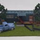 Menards 275-9491 O Scale Cripple Creek Rail Maintenance Office  w/LED Lights LN