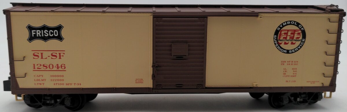 S-Helper Service 01135 S Scale Frisco LCL Rebuilt Boxcar #128046 LN