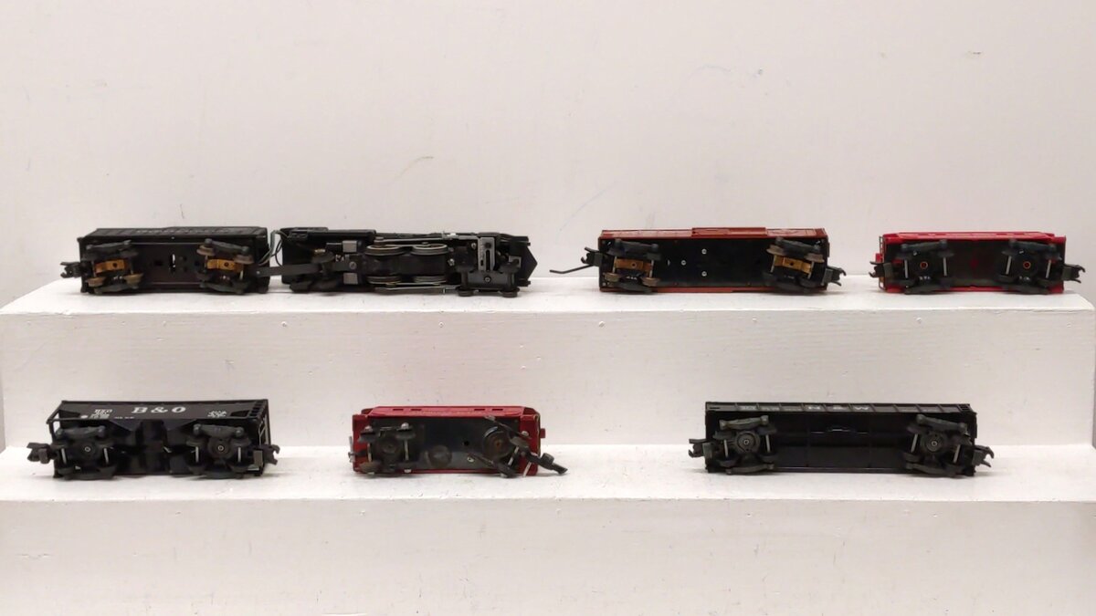 American Flyer 5615T Vintage S New Black Diamond Freight, 303,801,970,804,806 VG