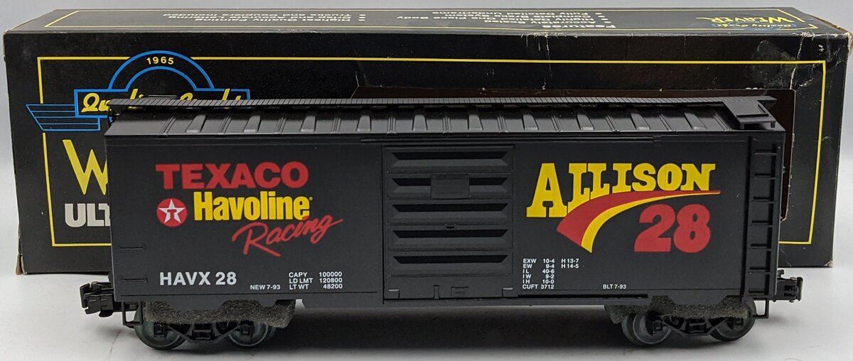 Weaver O Gauge Davey Allison Boxcar #HAVX28 NIB