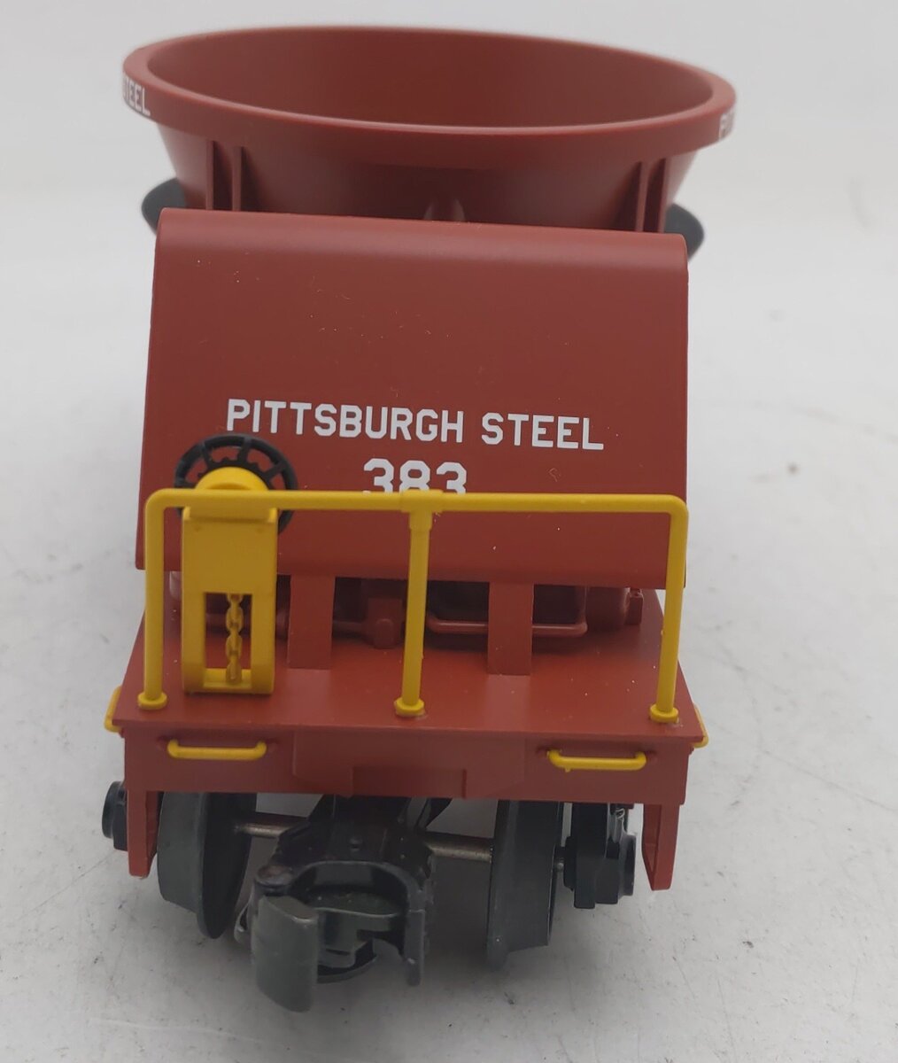MTH 30-79594 O Pittsburg Steel Slag Car in Tuscan #383 EX