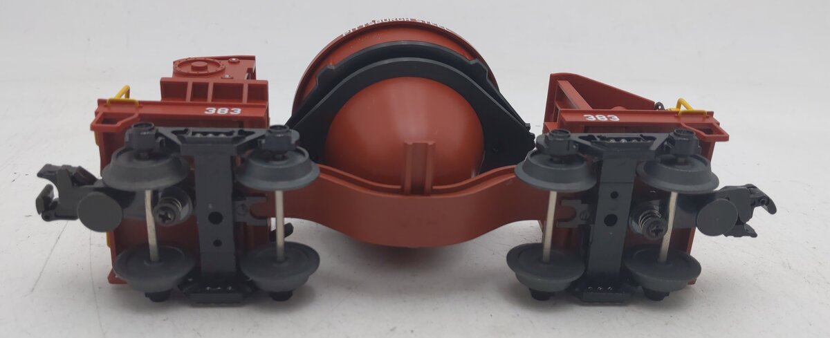 MTH 30-79594 O Pittsburg Steel Slag Car in Tuscan #383 EX