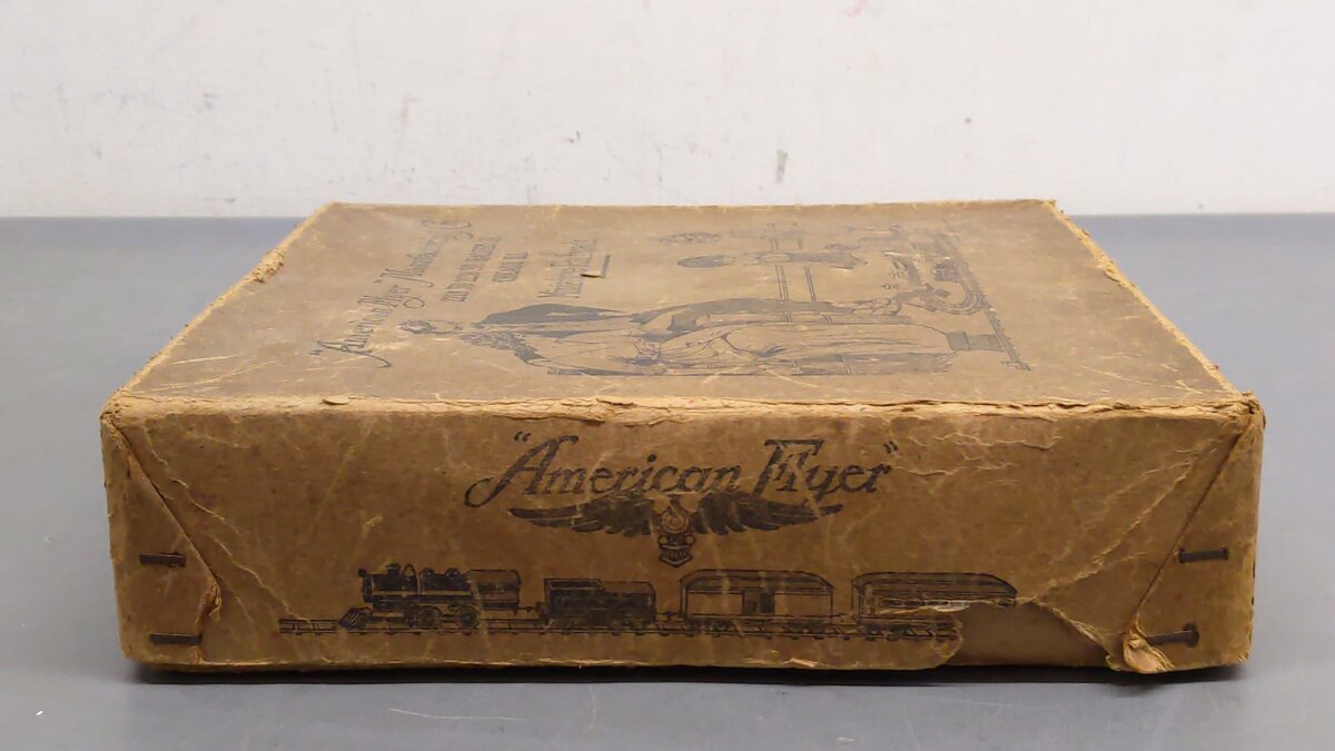 American Flyer Vintage O Gauge Postwar Wind-Up Steam Locomotive Set VG/Box