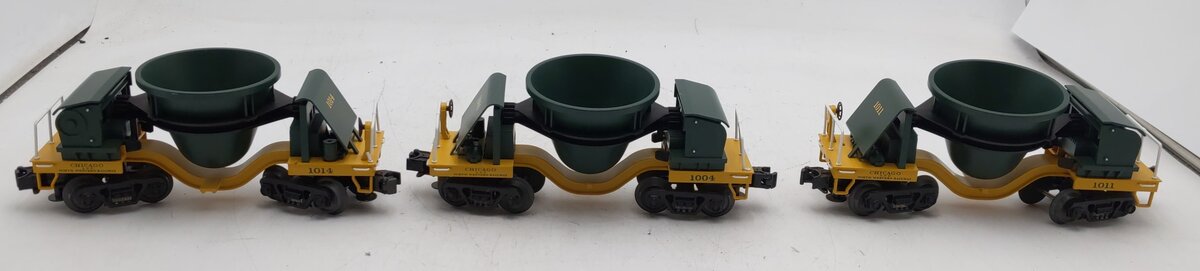 MTH 20-90042 O Chicago & North Western Premier Slag Car Set (Set of 3) EX