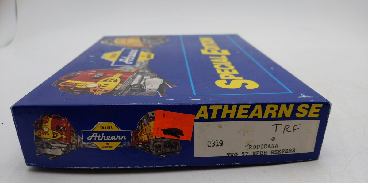 Athearn 2319 HO Tropicana Reefer Cars #1229 & 1242 -Assembled Weathered/Box