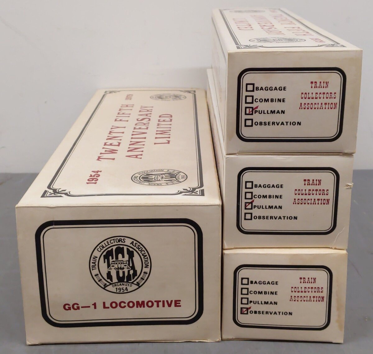 Williams Reproductions O TCA 25th Anniversary Limited GG-1 Locomotive Set EX/Box