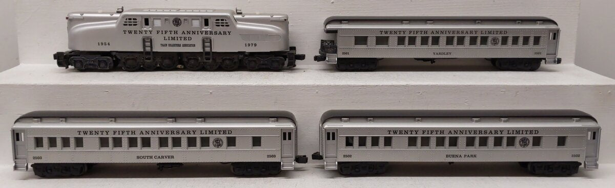Williams Reproductions O TCA 25th Anniversary Limited GG-1 Locomotive Set EX/Box