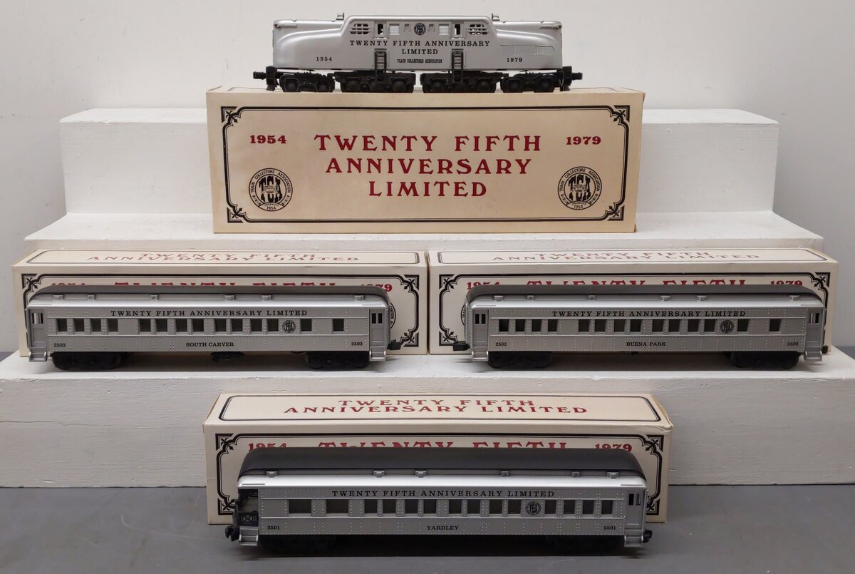 Williams Reproductions O TCA 25th Anniversary Limited GG-1 Locomotive Set EX/Box
