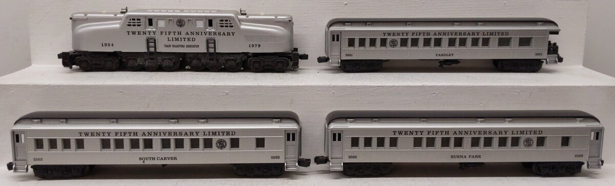 Williams Reproductions O TCA 25th Anniversary Limited GG-1 Locomotive Set EX/Box