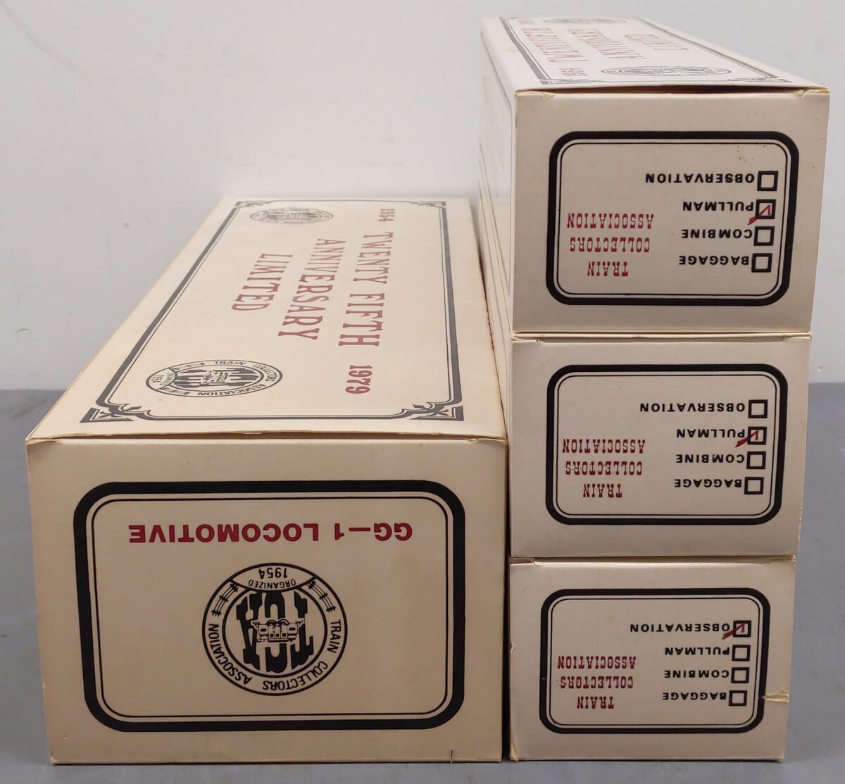 Williams Reproductions O TCA 25th Anniversary Limited GG-1 Locomotive Set EX/Box
