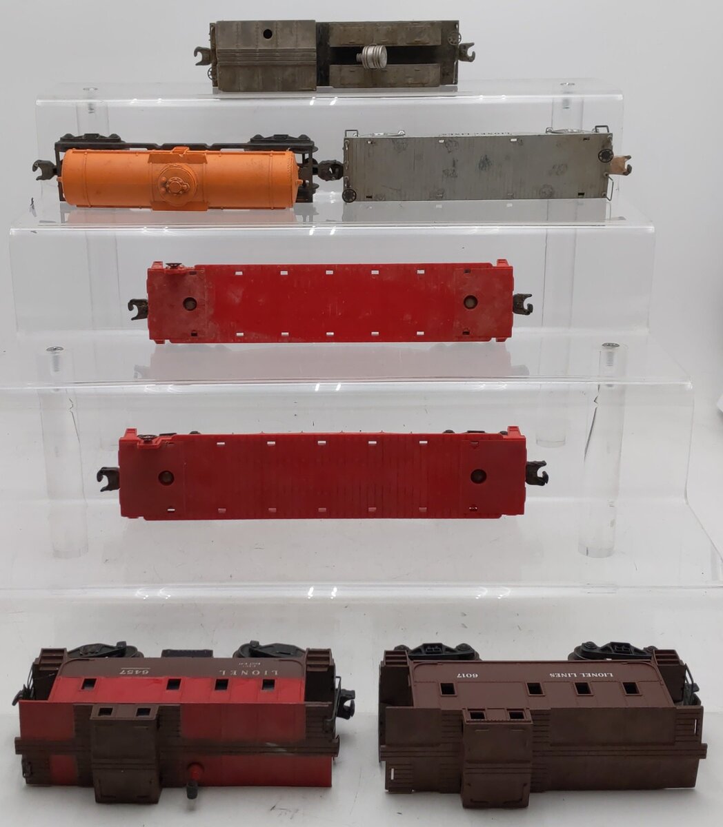 Lionel Vintage O Gauge Freight Cars #6017,6457,6025,6511-2,6511-2,2420,2411 [7]