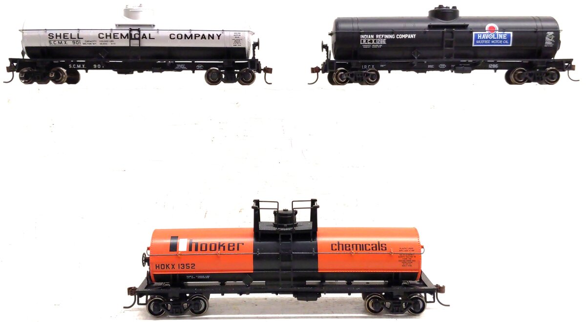 Athearn Assorted HO Scale Tank Cars: 901, 1286, 1352 [3] LN/Box