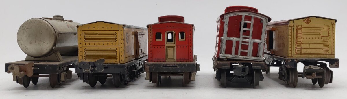 Lionel Vintage O Gauge Tin Plate Freight Cars #1680,2657,1679,1682,1679 [5] VG