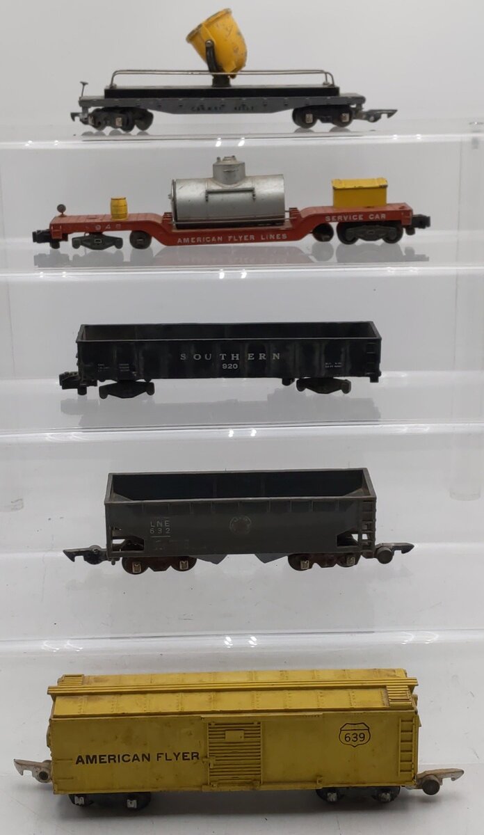 American Flyer Vintage S Gauge Freight Cars #639,920,632,948,42597 [5]