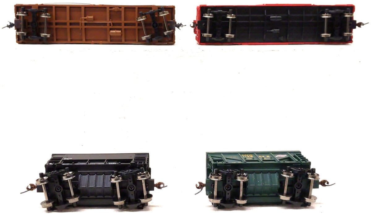 Athearn Assorted HO Scale Freight Cars: 3701, 18034, 112504, 78572 [4] LN/Box