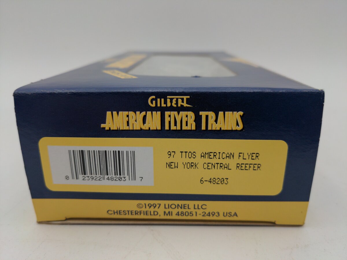 American Flyer 6-48203 S Gauge New York Central Refrigerator Car - 1997 TTOS EX/Box