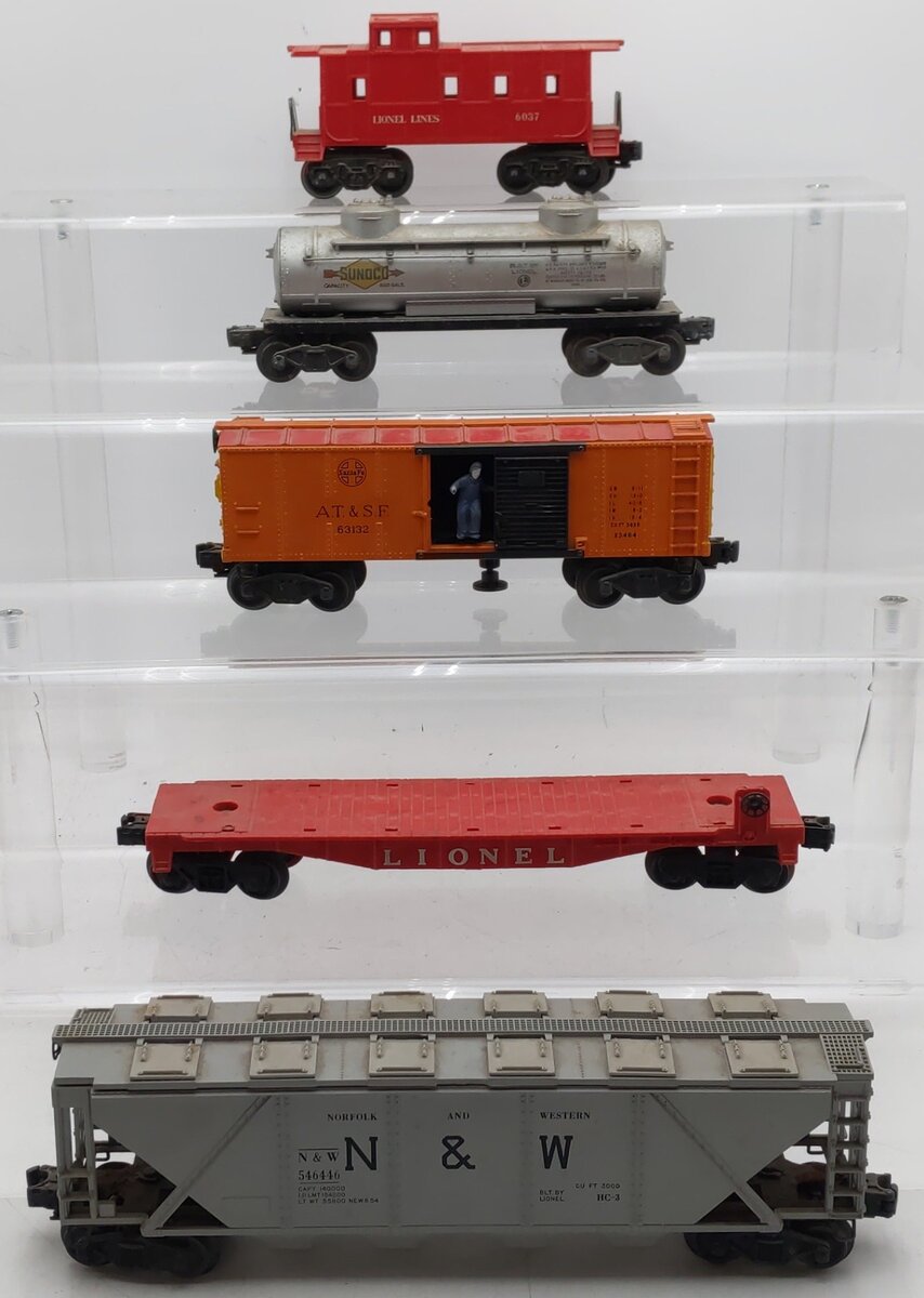 Lionel Vintage O Gauge Custom Freight Cars #546446,6465,6037,63132,6511-2 [5]