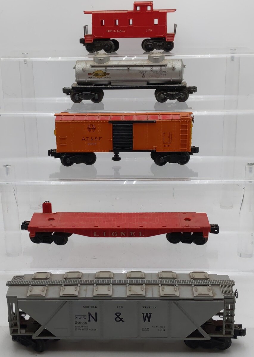 Lionel Vintage O Gauge Custom Freight Cars #546446,6465,6037,63132,6511-2 [5]